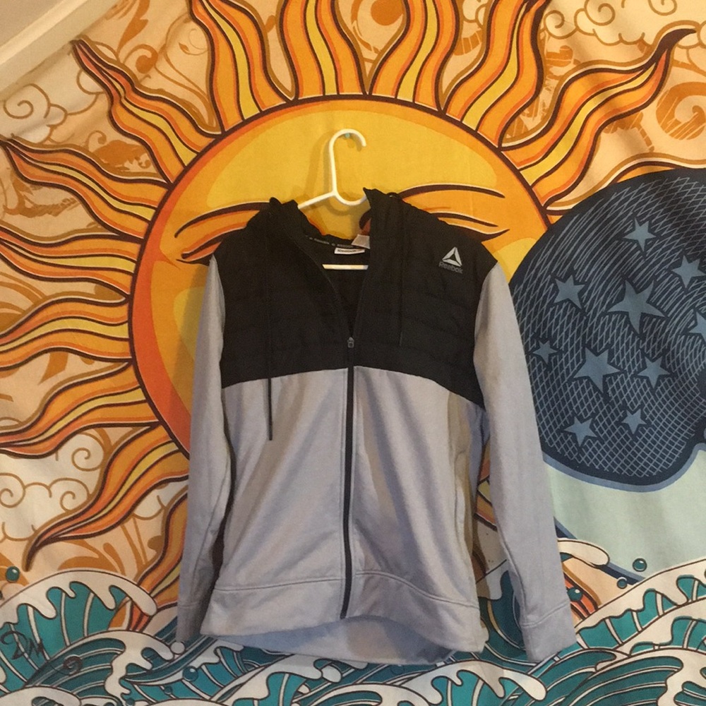 Reebok jacket with hoodie size Small